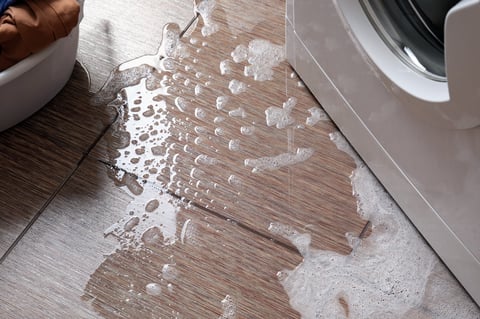 Washing machine water damage